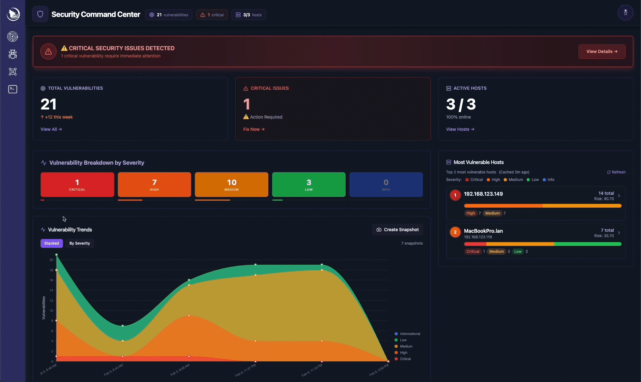 Sirius Scan - Open-Source Vulnerability Management Platform